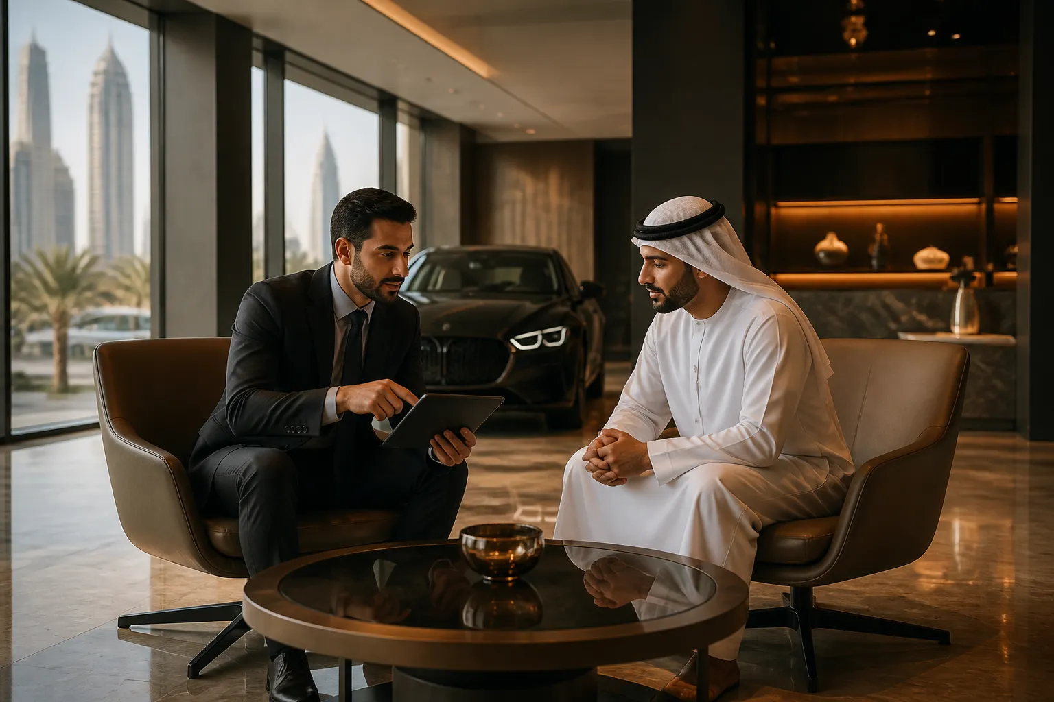Expert automotive consultation in progress